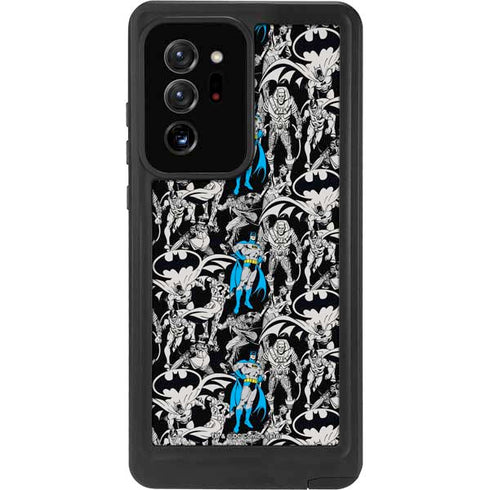 DC Comics Batman Characters Action Poses Print Galaxy Note20 Ultra 5G Waterproof Case